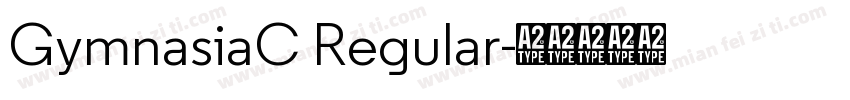 GymnasiaC Regular字体转换